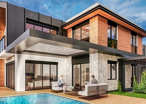 Виллы планировки 4+1 в районе Дошемеалты - Анталия 