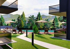 Квартира планировки 1+1 в районе Фетхие 