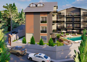 Квартира планировки 1+1 в районе Фетхие 