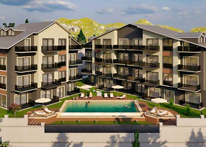 Квартира планировки 1+1 в районе Фетхие 