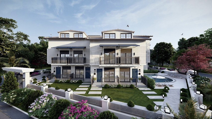 Квартира планировки 1+1 площадью 50 м2 в районе Фетхие 