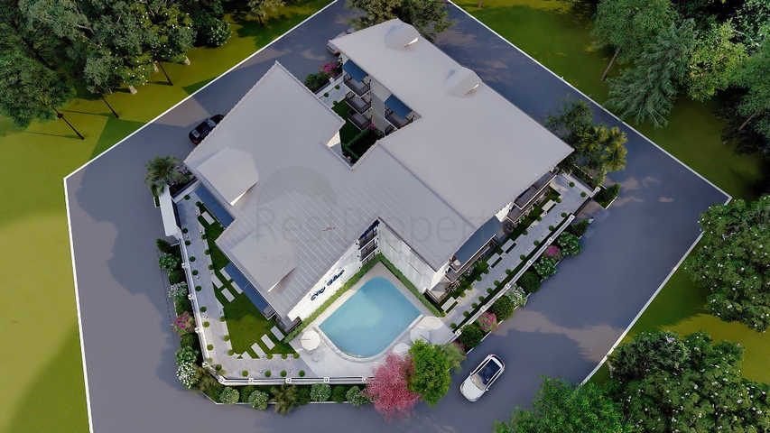 Квартира планировки 1+1 площадью 50 м2 в районе Фетхие 