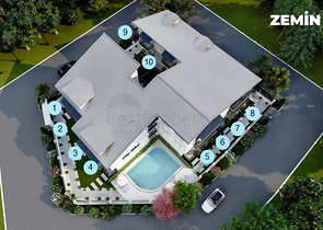 Квартира планировки 1+1 площадью 50 м2 в районе Фетхие 