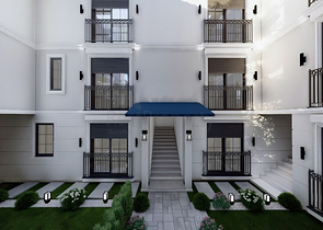 Квартира планировки 1+1 площадью 50 м2 в районе Фетхие 