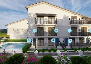 Квартира планировки 1+1 площадью 50 м2 в районе Фетхие 