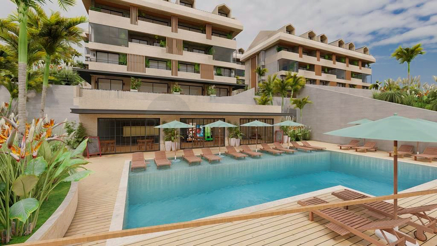 Квартира планировки 1+1 в районе Фетхие 