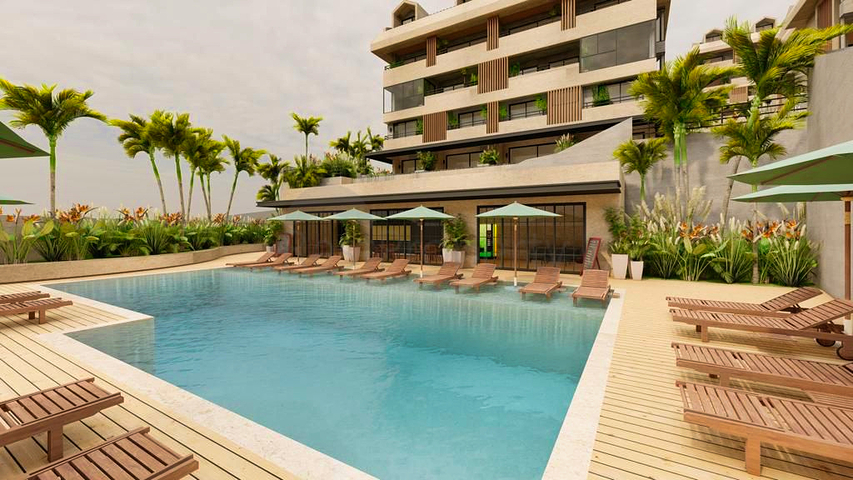 Квартира планировки 1+1 в районе Фетхие 