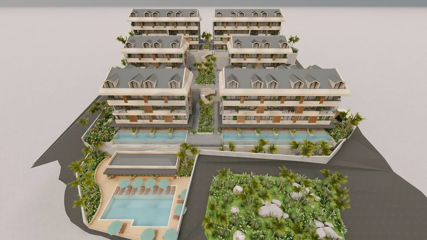 Квартира планировки 1+1 в районе Фетхие 