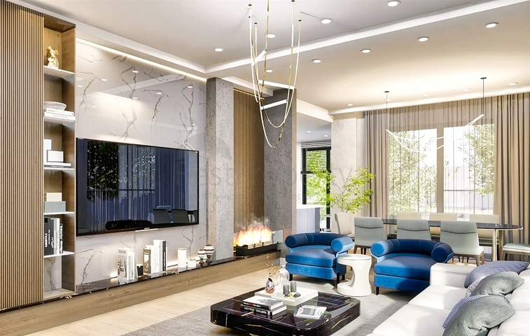 Виллы планировки 5+1 в районе Дошемеалты - Анталия