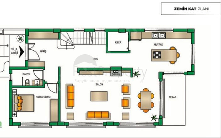 Виллы планировки 5+1 в районе Дошемеалты - Анталия