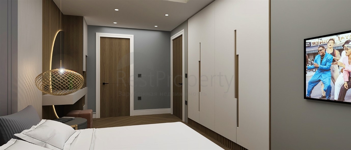 Квартира планировки 2+1 в районе Фетхие