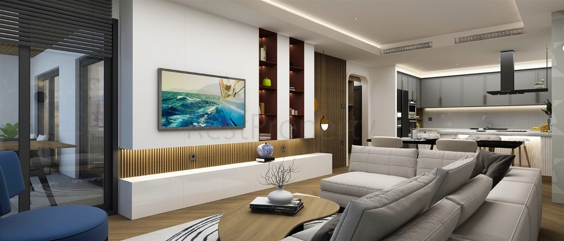 Квартира планировки 2+1 в районе Фетхие