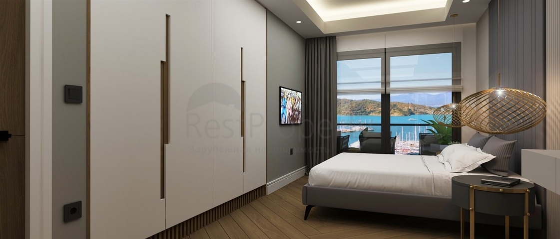 Квартира планировки 2+1 в районе Фетхие