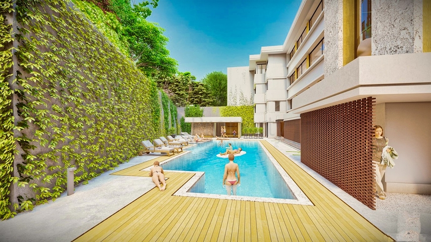 Квартира планировки 2+1 в районе Фетхие