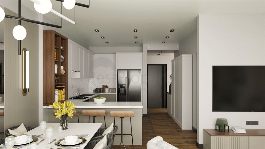 Квартира планировки 2+1 в районе Фетхие