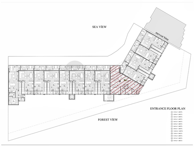 Квартира планировки 2+1 в районе Фетхие