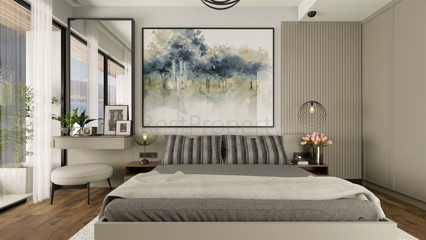 Квартира планировки 2+1 в районе Фетхие