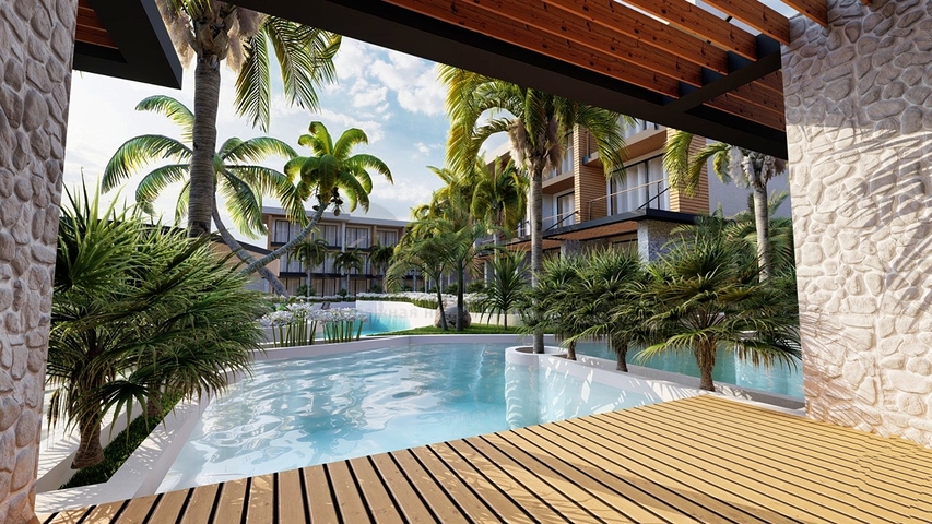 Квартира планировки 1+1 в районе Фетхие