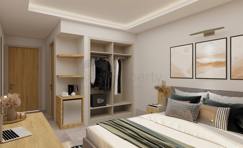 Квартира планировки 1+1 в районе Фетхие