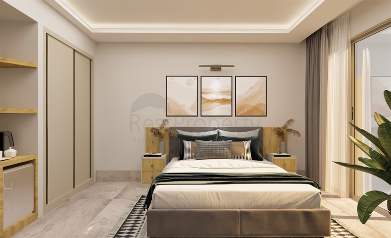 Квартира планировки 1+1 в районе Фетхие