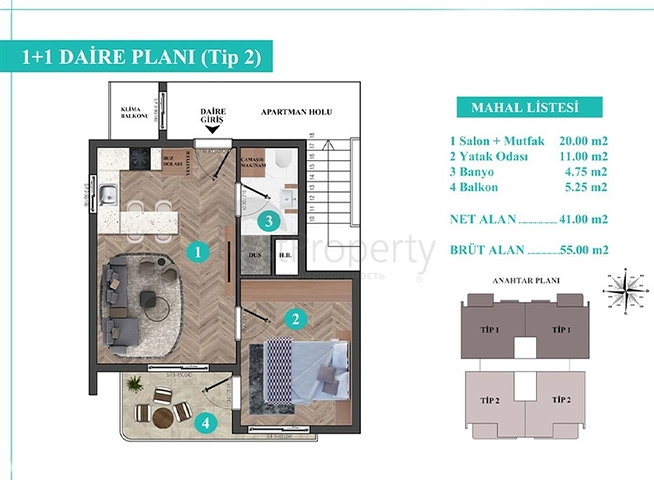 Инвестиционный проект в районе Кепез - Анталия 