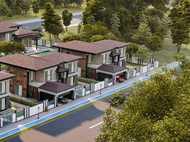 Виллы планировки 5+1 в районе Дошемеалты - Анталия