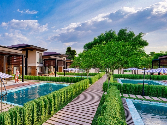 Виллы планировки 5+1 в районе Дошемеалты - Анталия