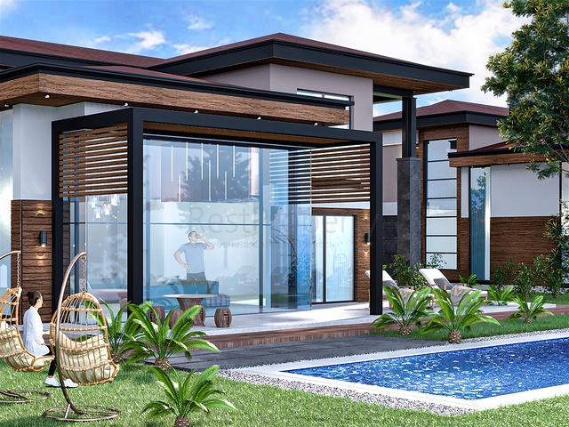 Виллы планировки 5+1 в районе Дошемеалты - Анталия