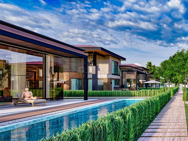 Виллы планировки 5+1 в районе Дошемеалты - Анталия