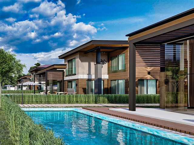 Виллы планировки 5+1 в районе Дошемеалты - Анталия