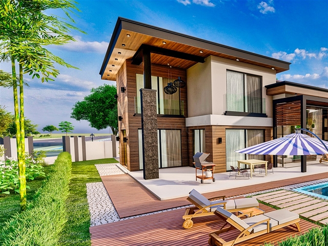 Виллы планировки 5+1 в районе Дошемеалты - Анталия