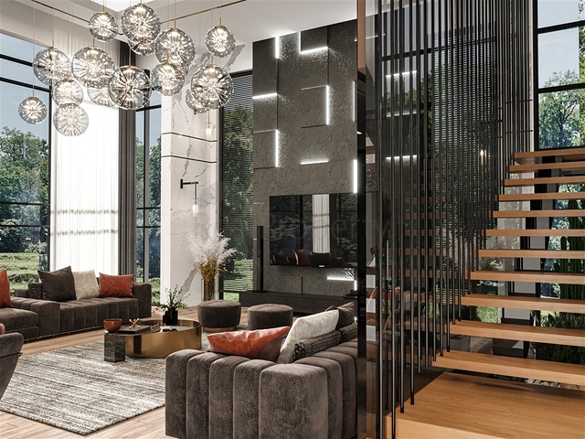 Виллы планировки 5+1 в районе Дошемеалты - Анталия