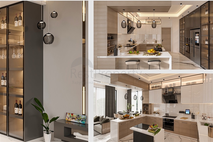 Виллы планировки 5+1 в районе Дошемеалты - Анталия