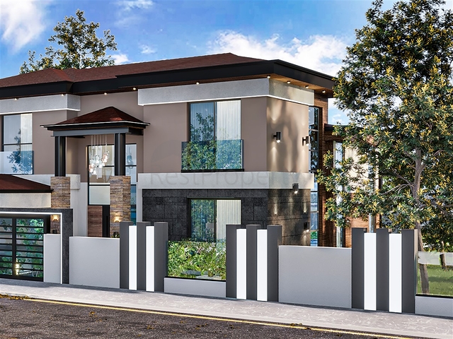 Виллы планировки 5+1 в районе Дошемеалты - Анталия