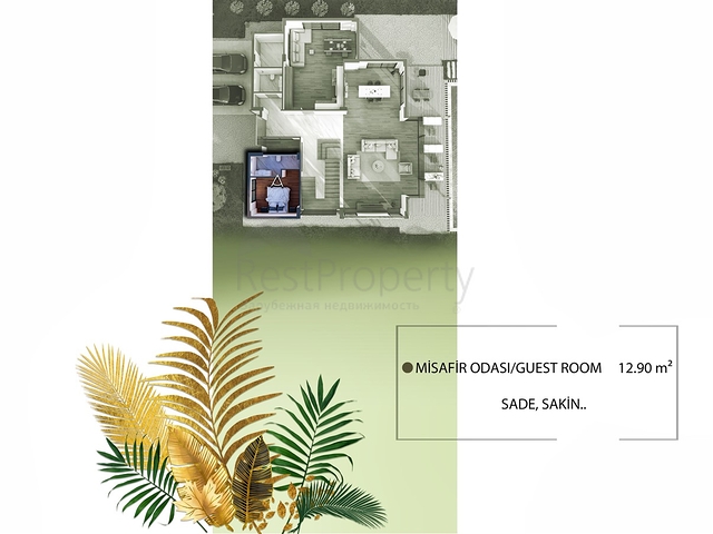 Виллы планировки 5+1 в районе Дошемеалты - Анталия