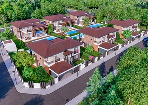 Виллы планировки 5+1 в районе Дошемеалты - Анталия