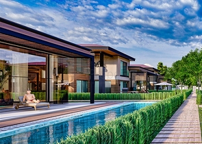 Виллы планировки 5+1 в районе Дошемеалты - Анталия