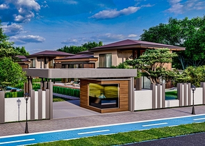 Виллы планировки 5+1 в районе Дошемеалты - Анталия