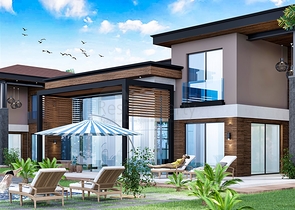 Виллы планировки 5+1 в районе Дошемеалты - Анталия