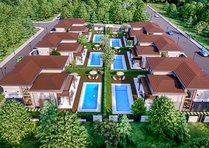 Виллы планировки 5+1 в районе Дошемеалты - Анталия