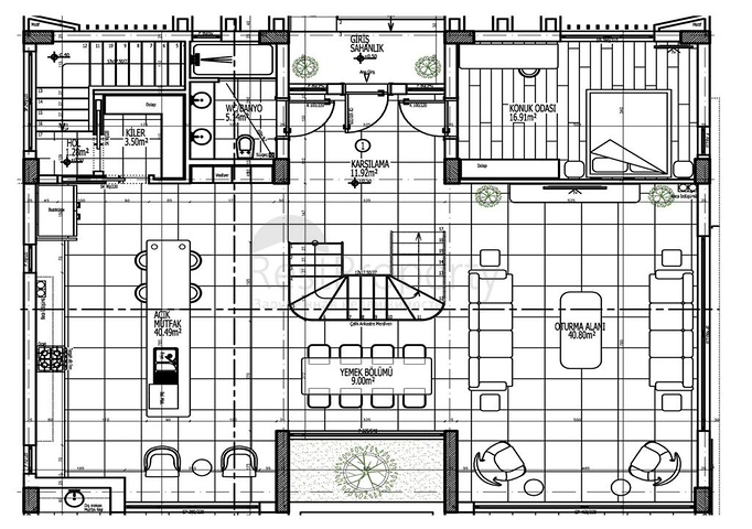 Вилла планировки 4+1 в районе Белек - Анталия  Вилла планировки 4+1 в районе Белек - Анталия