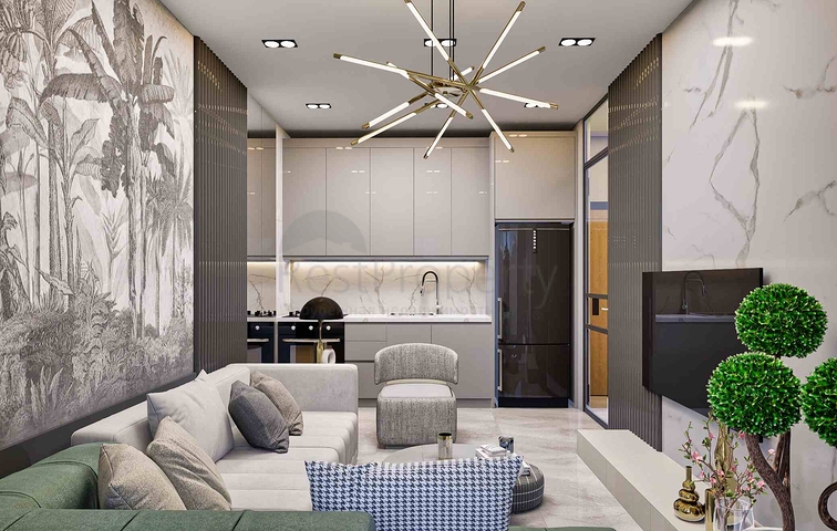 Квартиры планировки 1+1 и 2+1 в районе Белек - Анталия