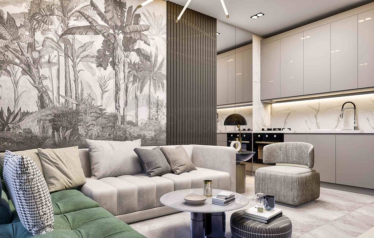 Квартиры планировки 1+1 и 2+1 в районе Белек - Анталия