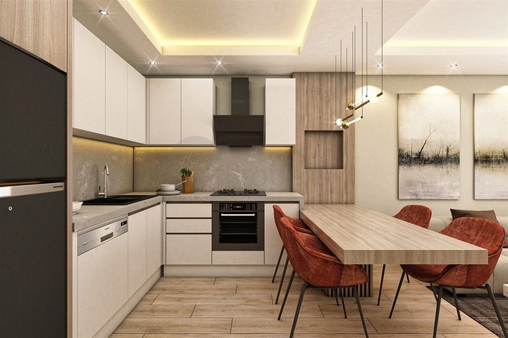 Квартиры планировки 2+1 дуплекс в микрорайоне Хурма - Анталия