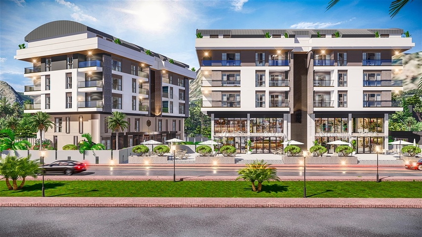 Квартиры планировки 2+1 дуплекс в микрорайоне Хурма - Анталия