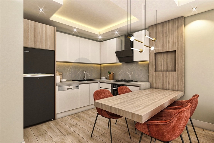 Квартиры планировки 2+1 дуплекс в микрорайоне Хурма - Анталия