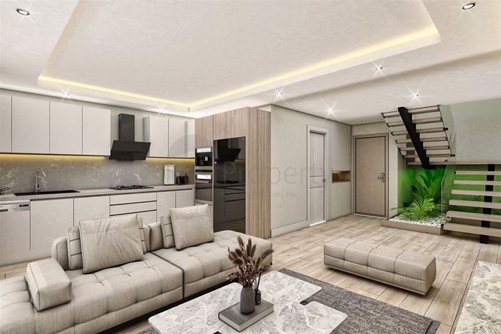 Квартиры планировки 2+1 дуплекс в микрорайоне Хурма - Анталия