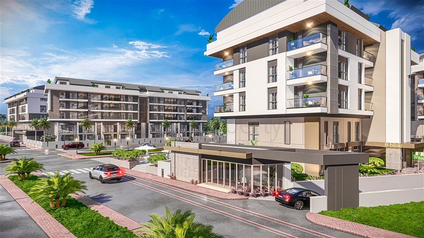 Квартиры планировки 2+1 дуплекс в микрорайоне Хурма - Анталия