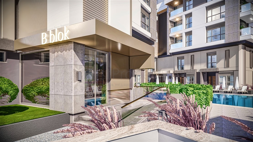 Квартиры планировки 2+1 дуплекс в микрорайоне Хурма - Анталия