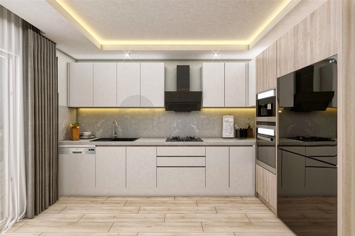 Квартиры планировки 2+1 дуплекс в микрорайоне Хурма - Анталия